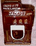 Jackpot slot machine bank souvenir